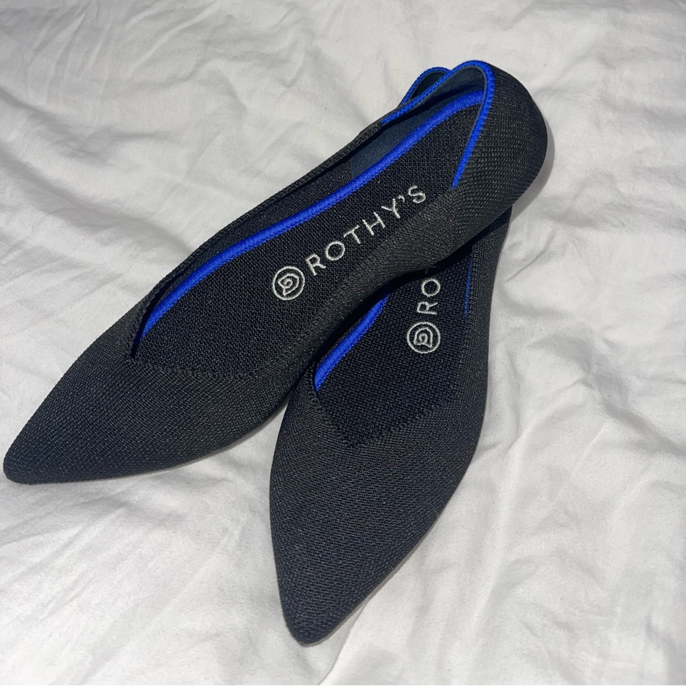 Rothy’s the point in black  / color negro súper confortables size 7.5